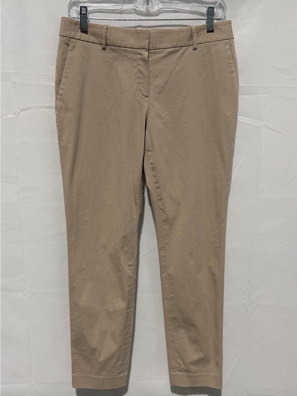 Theory Cotton Spandex Khaki Ankle Pants, Size 6
